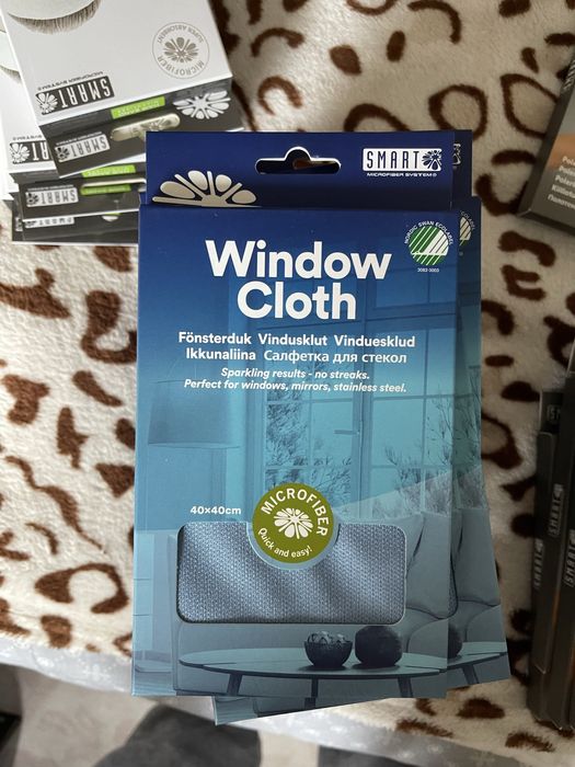 Smart microfiber смарт, белый кот Салфетка для стекла 40x40