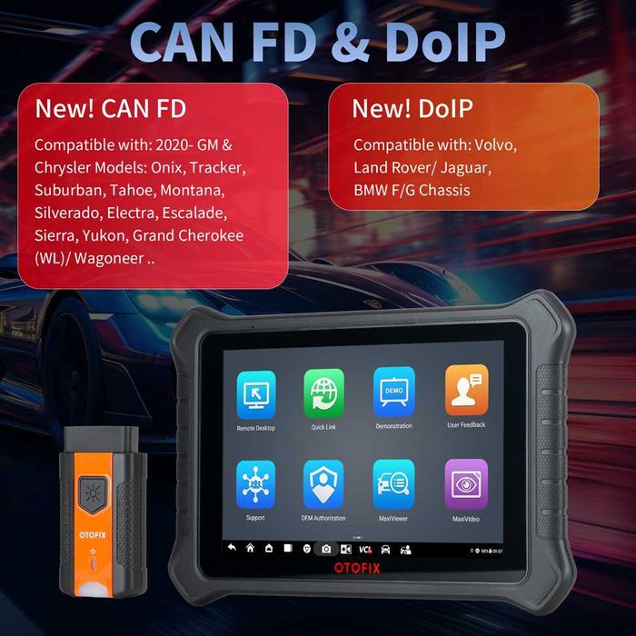 Autel OTOFIX D1 PROS 2 KIT Máq Diagnóstico OBD 40 Funções (NOVO)