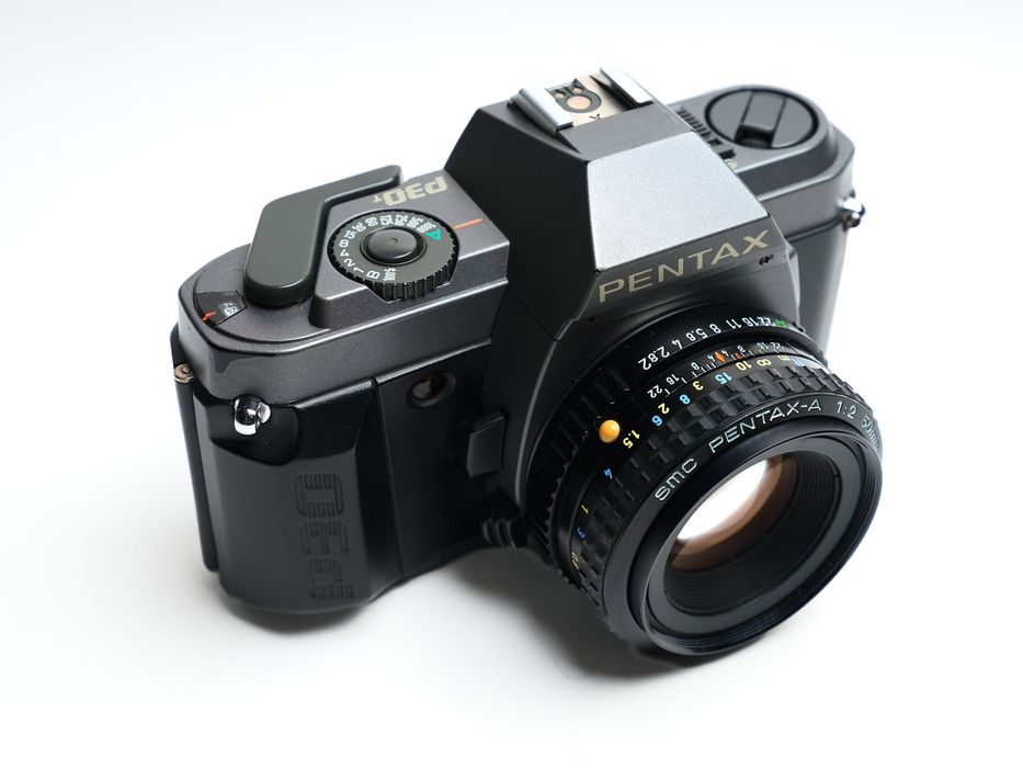 Aparat analogowy Pentax P30T + obiektyw 50mm f2