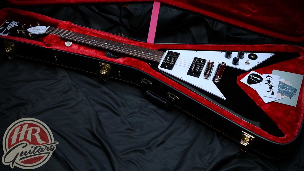 Epiphone Kirk Hammett 1979 Flying V Ebony, gitara elektryczna
