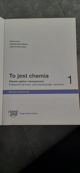 Podręcznik do chemii 1zakres rozszerzony