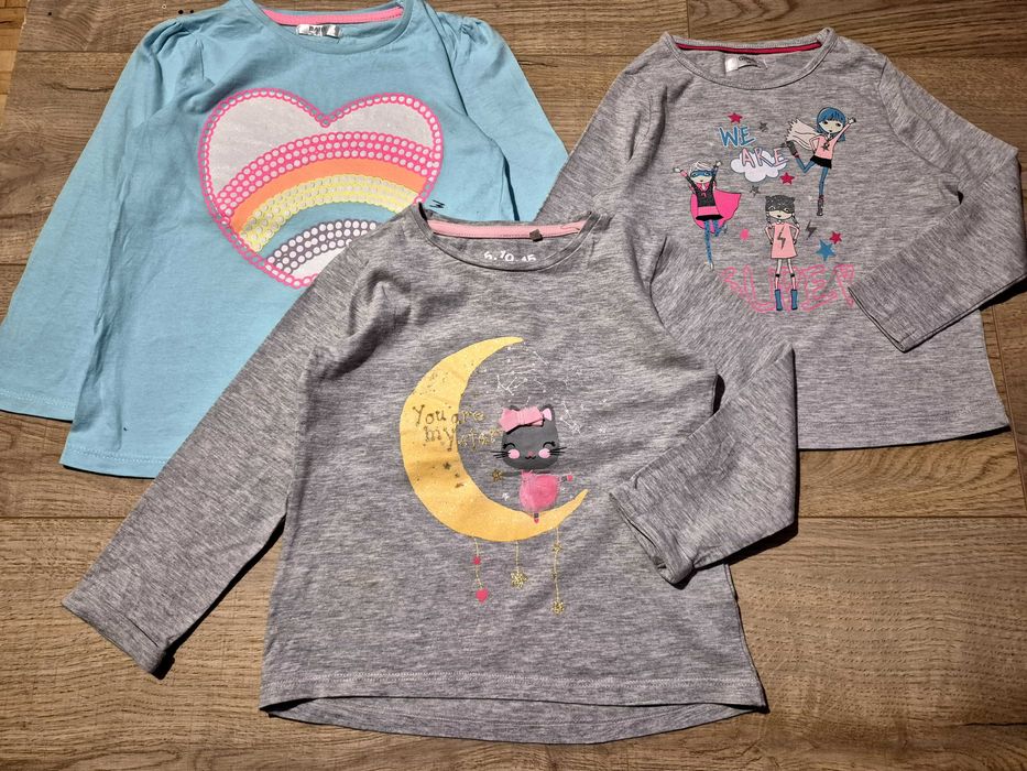 Zestaw bluzek r. 98 (dziewczynka)