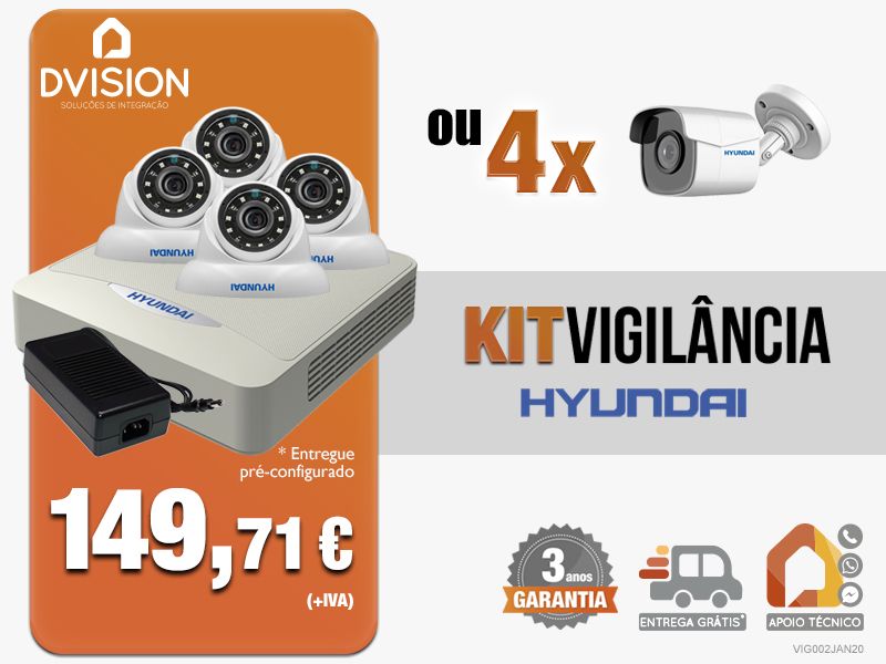 Kit Videovigilância | Cctv | Vigilância | Câmaras | Segurança64729740974467120