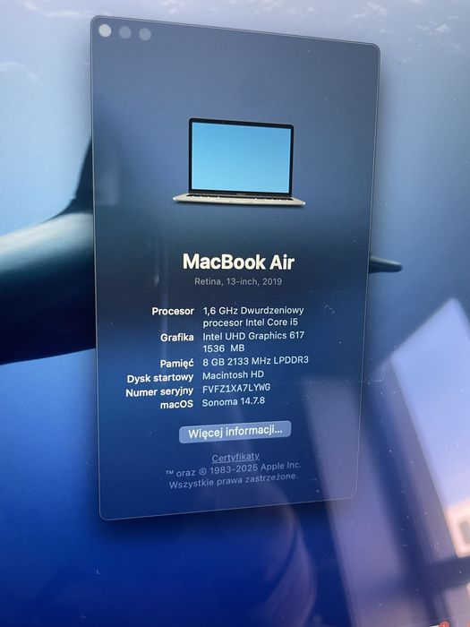 Macbook air 13 inch 2019 space grey