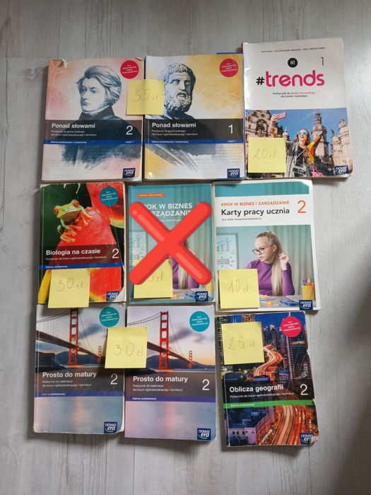 Książki do 1 i 2 klasy LO