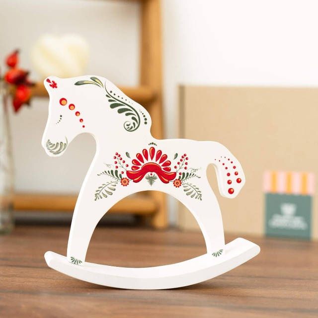 Коник-гойдалка дерев’яний подарунок  Новорічний символ року 2026