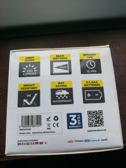 Lanterna atex - prova de água