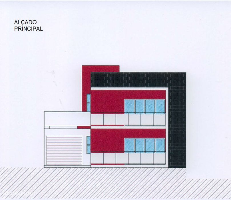 Terreno construção - Projeto 8 moradias