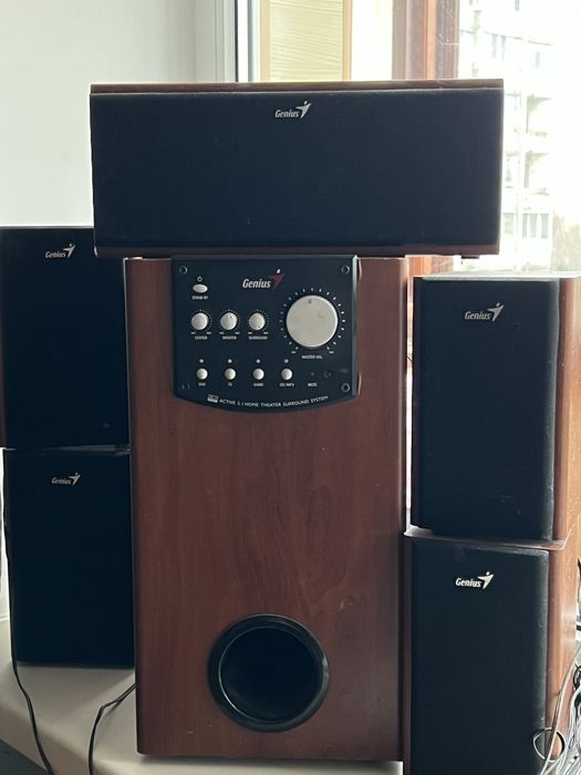 Акустика , акустическая система 5в1 , колонки.