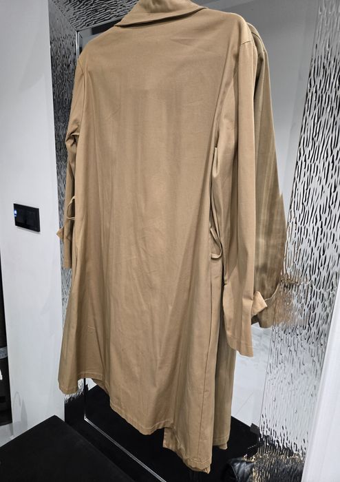 Plaszcz trencz Blue Navy 36 camel włoski