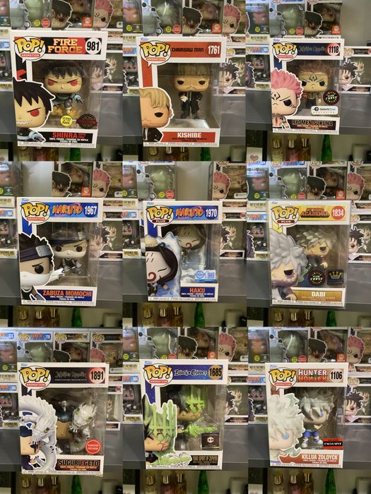 Колекція оригінальних аніме фігурок Funko POP