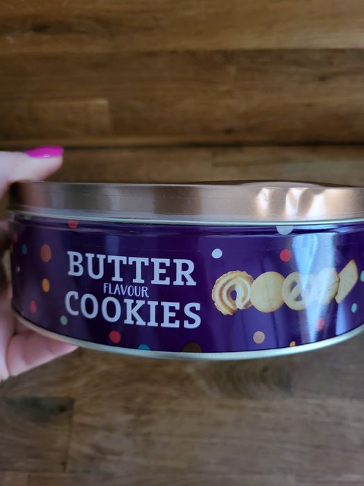 Ciasteczka butter flavour cookies w metalowym opakowaniu nowe zamknięt
