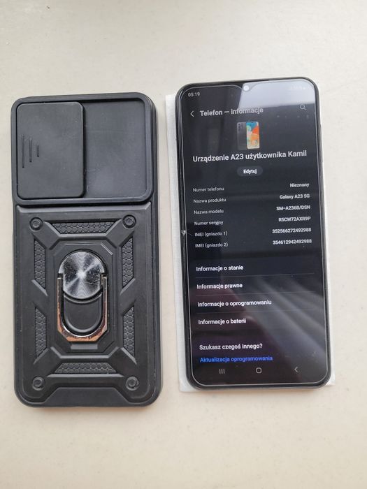 Samsung A23 5G 2023r. Szkło Etui