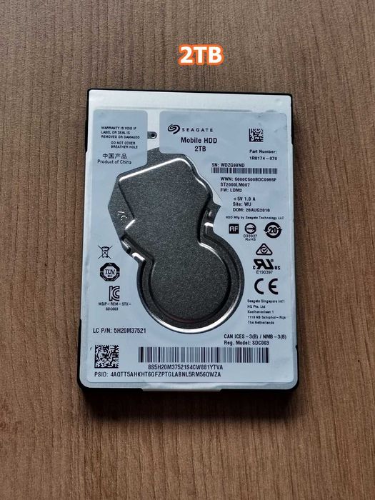 HDD 2TB SeaGaTe - Komunikat Uwaga