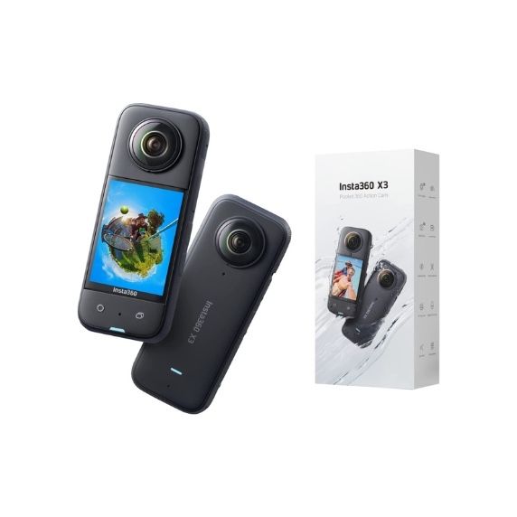Câmara Insta360 X3 – Como Nova na Caix