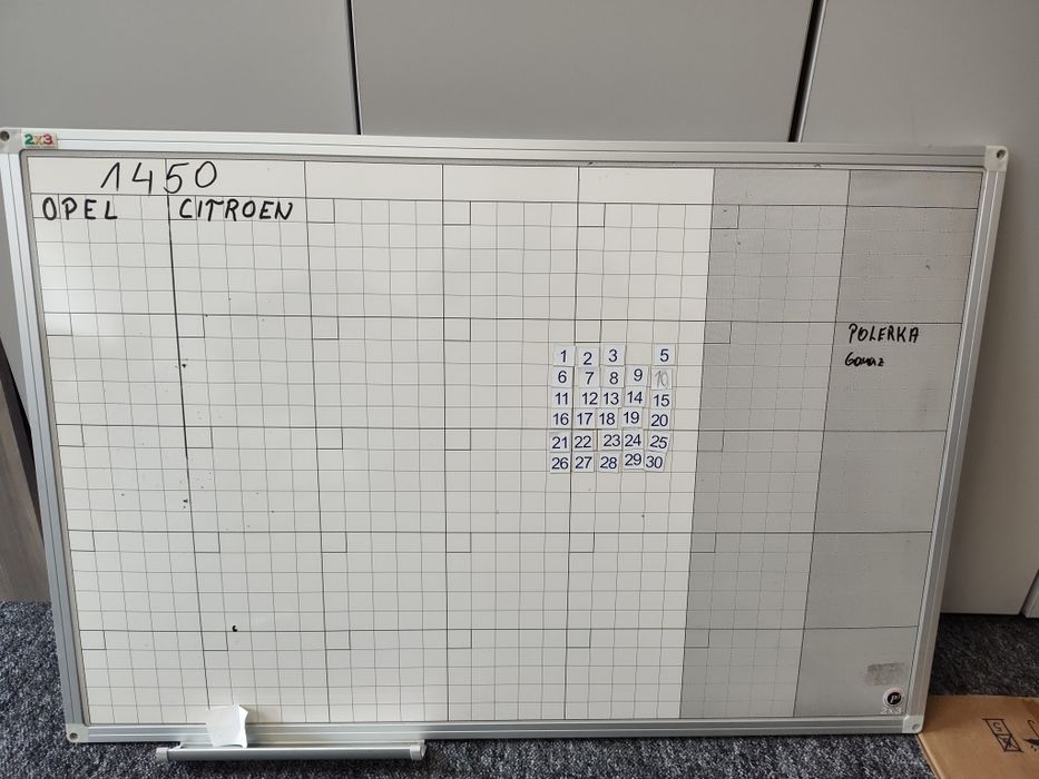 Tablica magnetyczna 91 cm z 62 cm