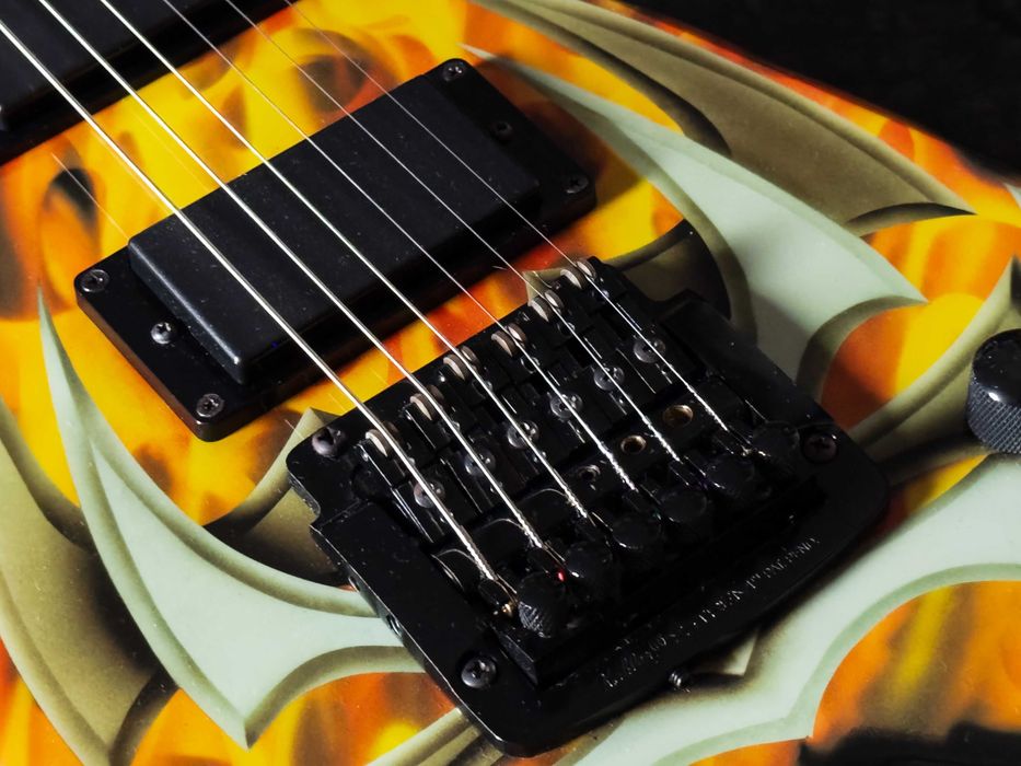 B.C. Rich Kerry King KKV Flying V Tribal Flames