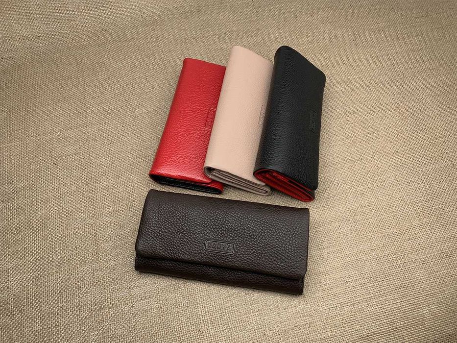 Гаманець жіночий шкіряний Karya 1159 кошелек женский на магнитах