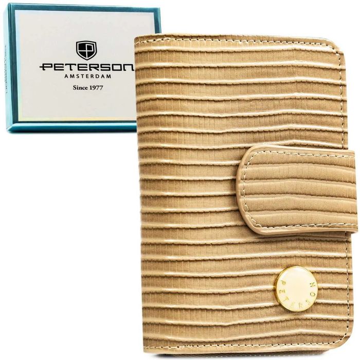 portfel damski skóra+pu ptn ps115-crv-2395 khaki