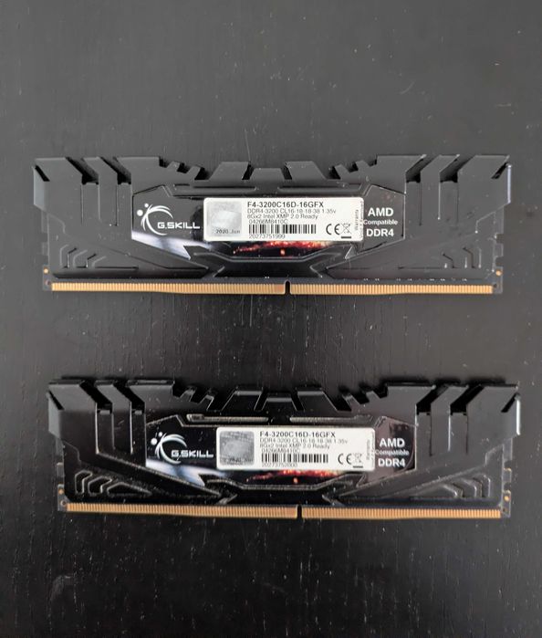 Kit Memória RAM Gskill Flare X DDR4 16Gb (2x 8Gb) 3200 CL16