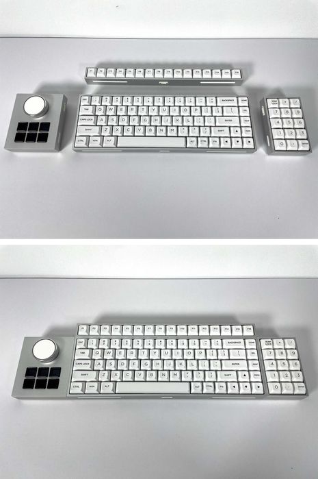 TMICE X Модульна механічна клавіатура Akko Cream Yellow Switches