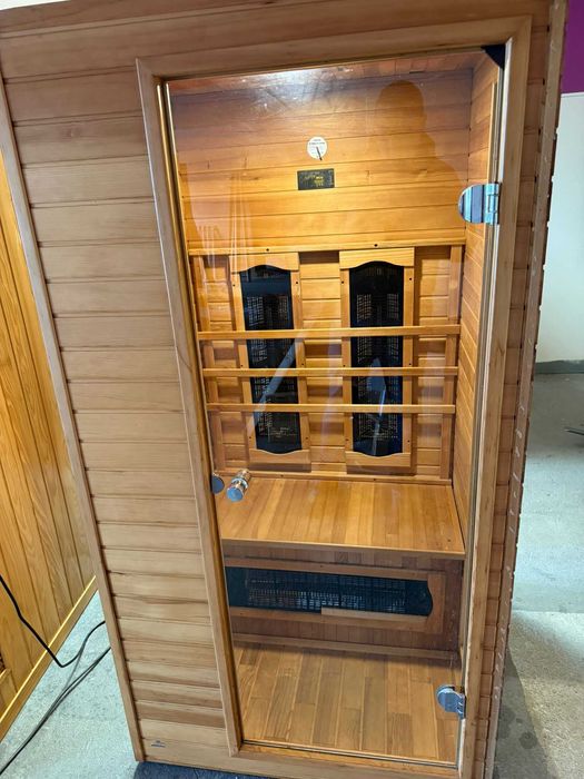 Sauna na podczerwień INFRAROT sucha Infrared Radio LED USB MP3 90x90