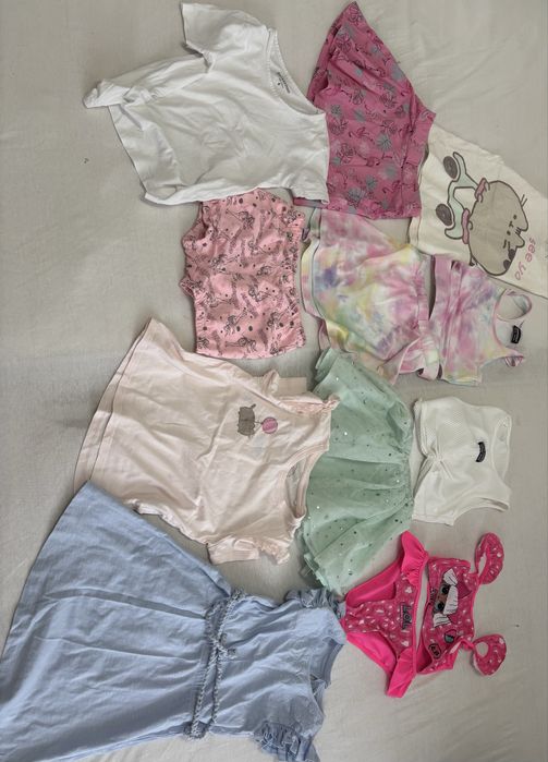 Ubranka dla dziewczynki rozmiar 110/116