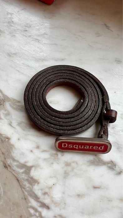 Pasek Dsquared2 czerwony oryginał
