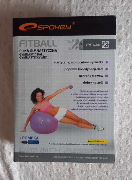 Piłka gimnastyczna Spokey 55 cm róźowa