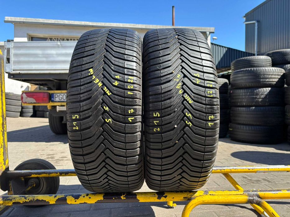 2X OPONY CAŁOROCZNE 215/55R17 94V Michelin CrossClimate+ 6.9MM 2022R SPRAWDZONE CAŁE!
