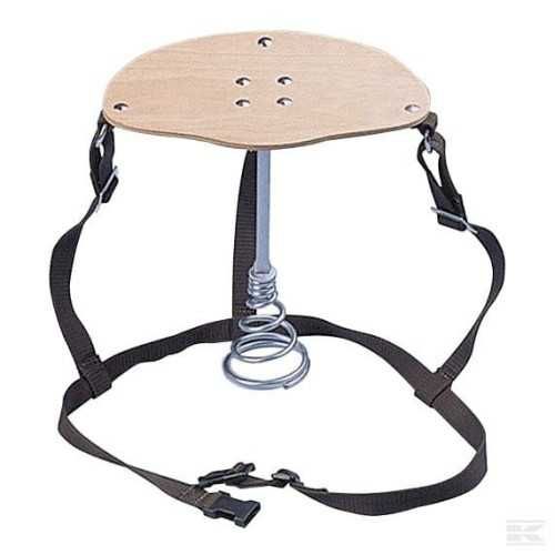 Siodełko dojarza, regulowane pasy Kerbl, stołek do dojenia krów