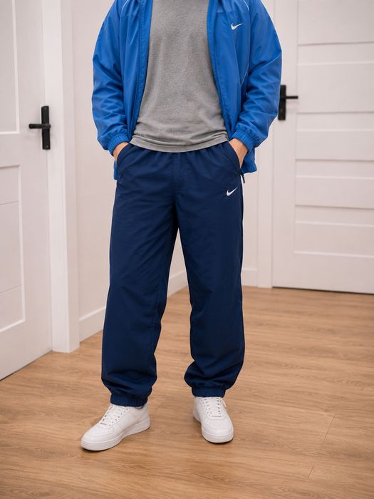 Dres sportowy męski bluza spodnie niebieski Nike rozm L