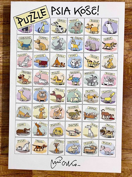 Puzzle 1000 el. Puzzle "Psia kość!"" Andrzej Mleczko