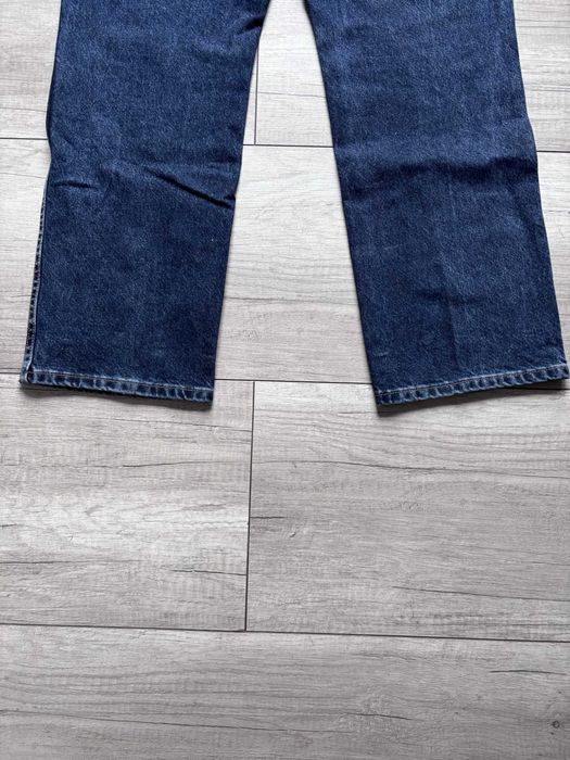 Wrangler Texas W38 L30 Jeansy Washed Navy Męskie Proste Straight Granatowe Washed Y2K