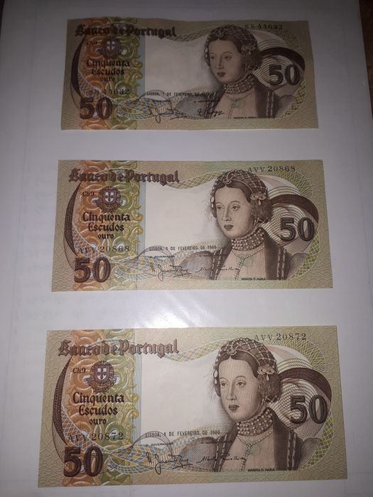 Nota de 50 escudos 1980