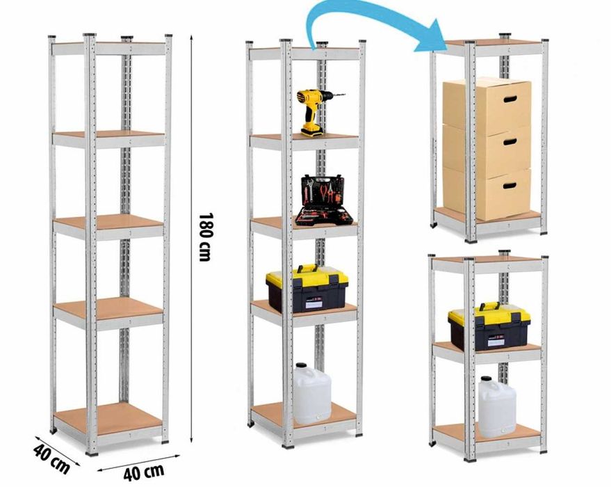 Стелаж металевий 180х90х40 см Збірний 875 кг ‼️ зі складу