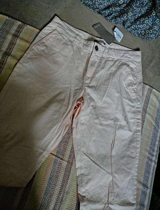 spodnie chinosy materiałowe. BAWEŁNA! wygodne NOWE z metką! ORSAY