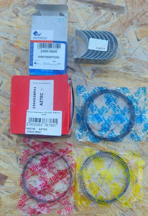 Кільця поршневі AZTEC 2304038941 Hyundai/Kia 2.0