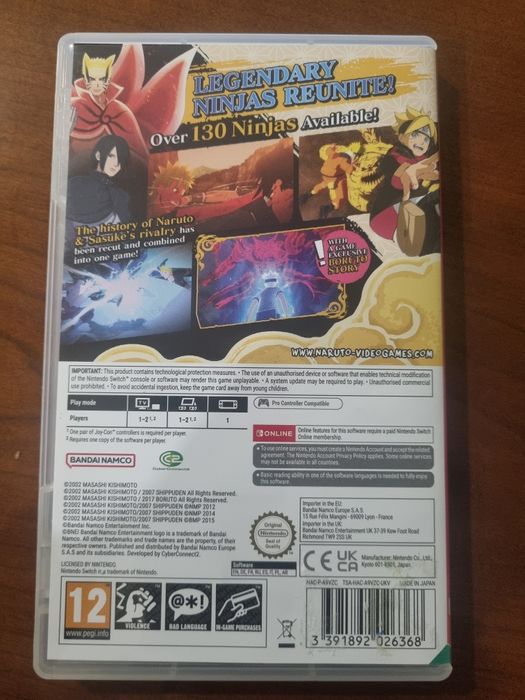 Nintendo switch Naruto X Boruto ultimate
