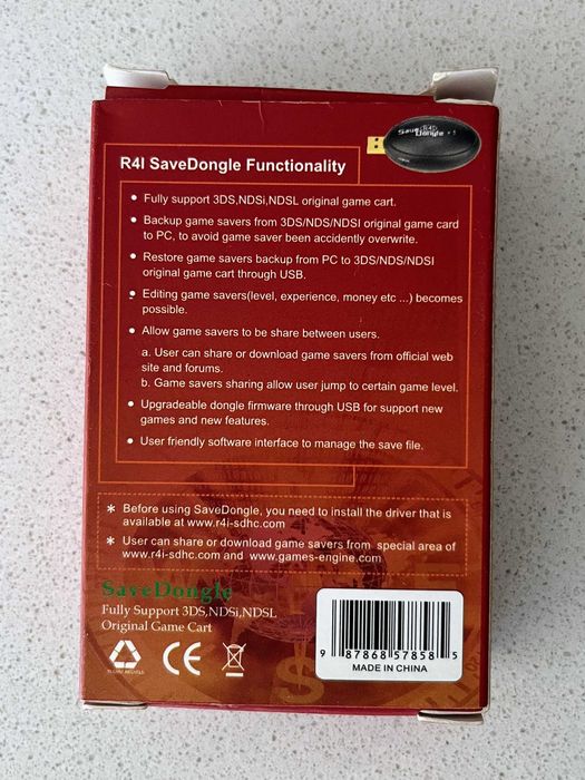 R4i SaveDongle para cartuchos de jogos Nintendo DS/DSi
