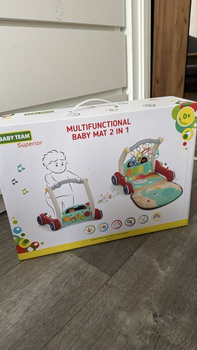 Килимок  та каталка- ходунки Baby Team Багатофункціональний 2 в 1
