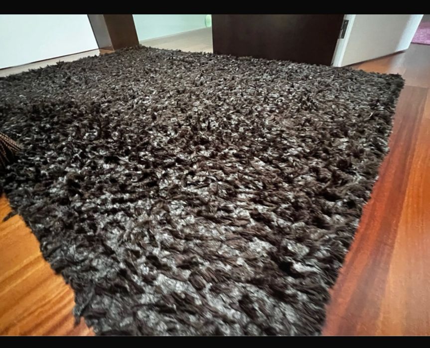 Carpete tapete castanho 2.20 - 1.60 m