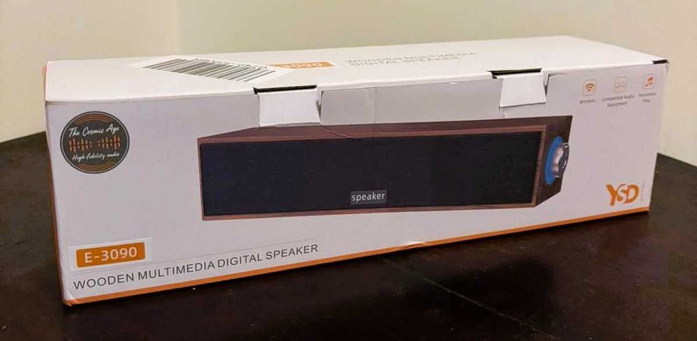 Coluna de Som Speaker Compacta Premium – Nitidez para PC ou Projetor