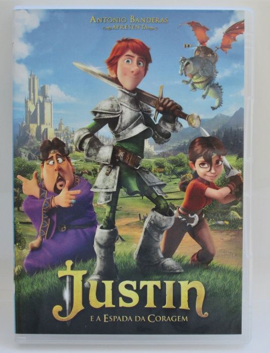 Justin e a Espada da Coragem DVD (selo igac / como novo)