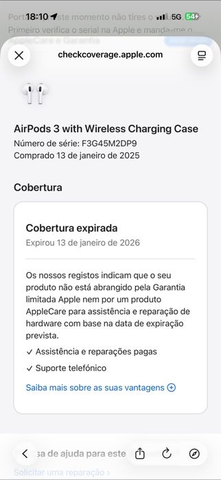 Airpods 3Rd generation fechados como novos