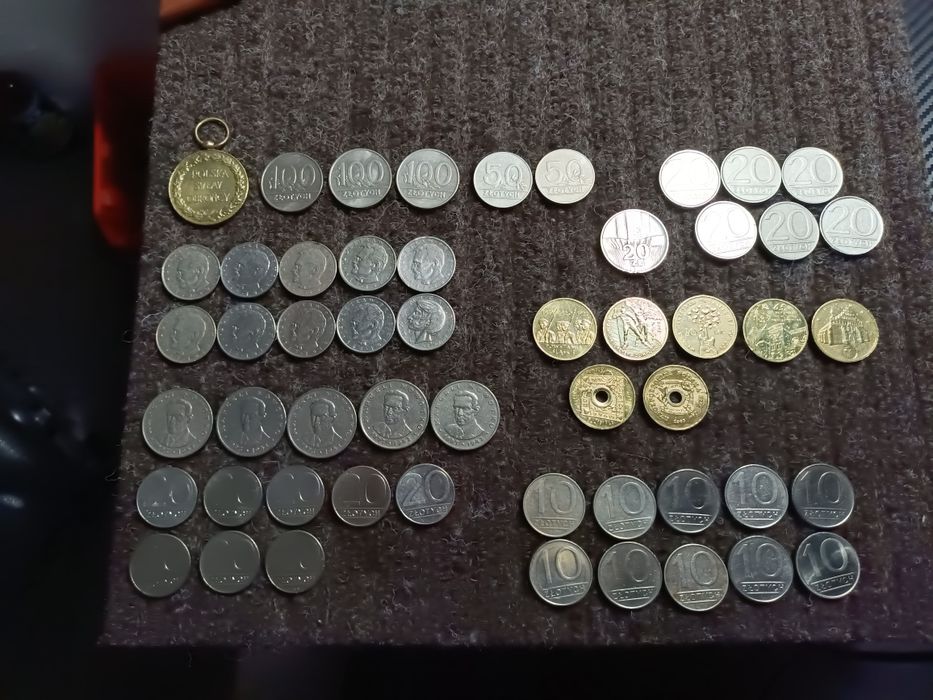Monety Polskie stan bardzo dobry tylko całość