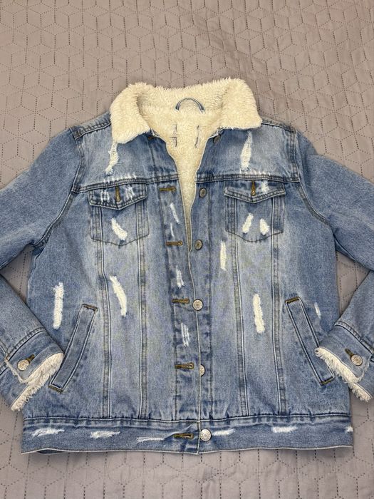 Джинсова утеплена курточка