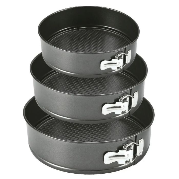 Набір форм для випікання 3шт • Метал • Роз’ємні • Торт / Запікання