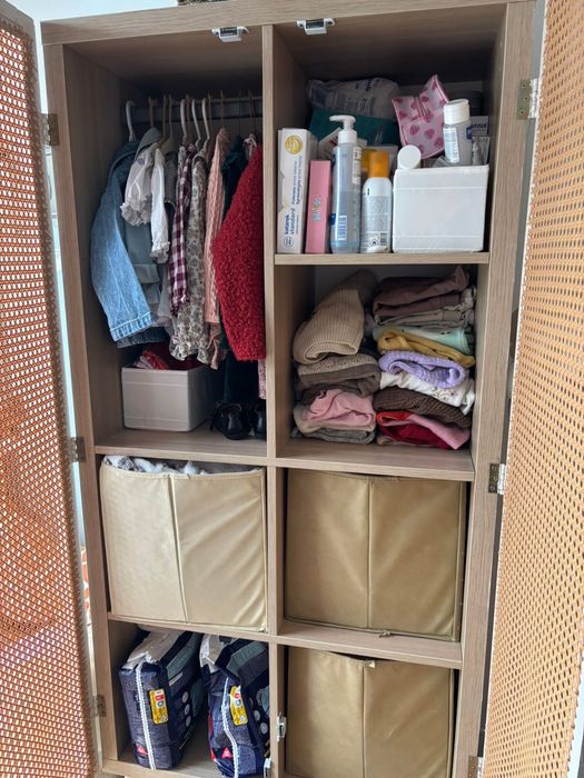 Rattanowa szafa boho