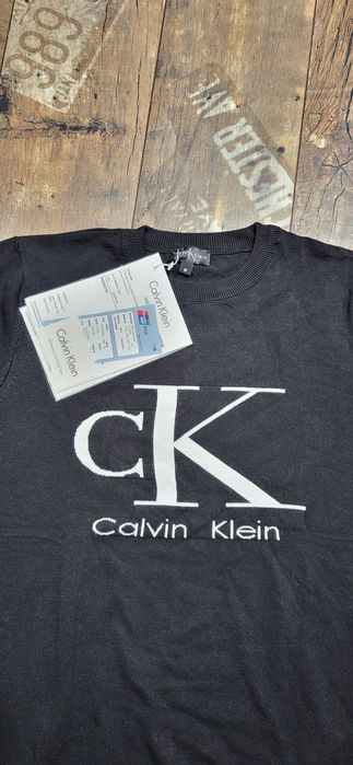 Koszulka męska czarna miękka jak kaszmir logo M L